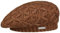 Seeberger Annelie Knit Baskenmütze für Damen, Braun, Einheitsgröße, Braun, 6 3/4/7 3/8