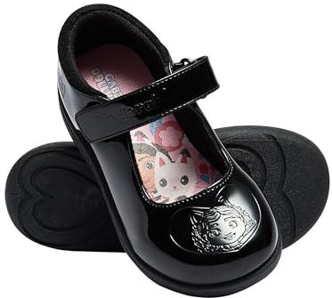 DreamWorks Gabbys Dollhouse Scarpe da Scuola | Scarpette da Bambina | Gabbys Scarpe da Ragazza | Nero 22