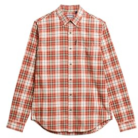 Superdry Herren Vintage Karohemd aus Bio-Baumwolle Frontier Kariert Weiß L