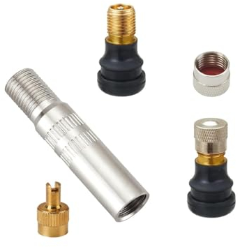 4 Piezas Válvula de Aire para Xiaomi Patinete,metálicas extensor de válvula de aire,Extensores de válvula de neumático,Adaptador de Extensión de Válvula Compatible con M365 Pro,Pro 2,1S,Ninebot G30