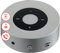 KAMINIO Altoparlante scoppiettante MORITZ - Potente cassa acustica con suoni di fuoco del camino, Bluetooth, AUX, microfono, batteria - Argento