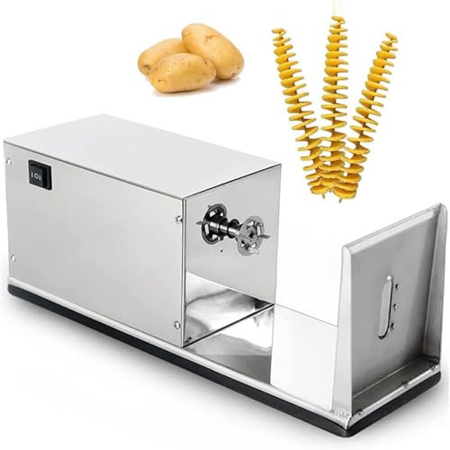 vanenferse Elektrischer Kartoffel-Spiralschneider Aus Edelstahl, Kartoffelhacker, Multifunktionale Automatische Zug-Spin-Cut-Kartoffelturmmaschine, Küchenwerkzeuge Und Gadgets