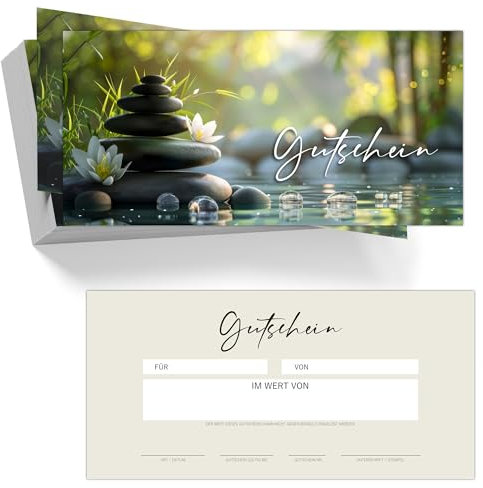 40 Blanko Gutscheine zum selber Ausfüllen für Nagelstudio Friseur Kosmetik Massage Wellness Fußpflege Beauty Spa Gutscheinkarten Geschenkgutscheine