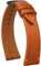 Quick Release Lederarmband, Öl Wachs Leder Uhrenarmbänder, Italienische Kalbsleder Uhrenarmbänder Ersatzband für Männer Frauen 16 18 19 20 21 22mm (20mm, Braun/schwarze Schnalle/orange Kordel)