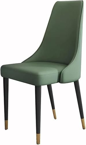 Modernes Mikrofaser-Ledersofa für Esszimmer, Schlafzimmer, Balkon, Sofa mit Eisenbeinen, Schminktisch (dunkelgrün)