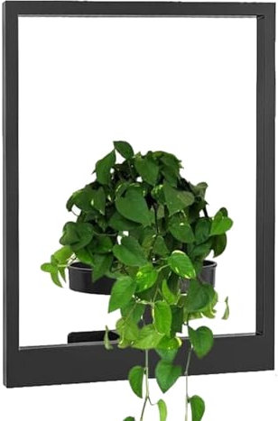 W2024 Wall Picture Frame Plant Holder, 40 x 30 cm, Vertical Metal Plant Container for Succulents, Cacti, Wall Mounted
