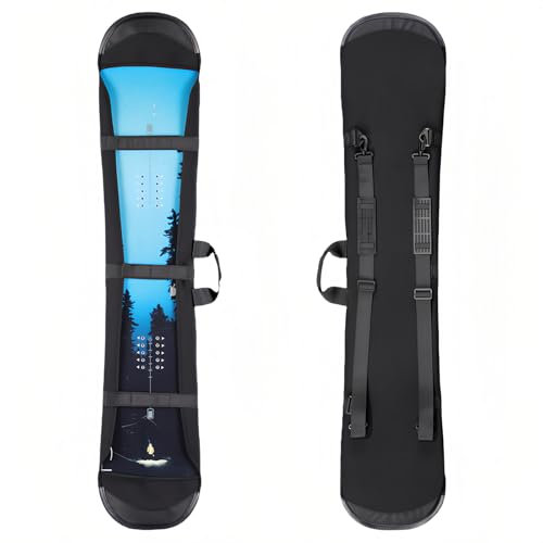 Heimvita Gepolsterte Snowboard-Hülle, Snowboard-Schutz für Freeride-Snowboard,Snowboard-Tasche für Reisen,für 135 bis 165 Snowboards (135cm)