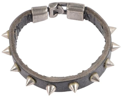 DEARMAMY Lederarmband Für Männer Und Frauen Im Punk-stil Mit Spikes Am Handgelenk Schmuck Für Das Gothic-gothic-armband