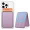 OCASE Porte-Cartes Magnétique, Support Réglable, Compatible avec MagSafe, Cuir Synthétique, pour iPhone Séries 16/15/14/13/12 (Exclu Séries Mini) et Coque per MagSafe - Violet