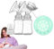 Wuyooprt Double Electric Breast Pump, Breast Pump Extraction Pumps with 2 Milk Bottles, Multiple Modes, Low Noise, Breastfeeding Supplies for Postpartum Moms, New Mothers