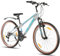 HILAND 26 Zoll Mountainbike für Herren und Damen, 21 Gänge Mountainbike, hochfester Stahlrahmen, V-Bremse, Hardtail MTB für Erwachsene, Grau