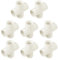 QUARKZMAN 8 Stück PVC-Fitting, Kreuz 4-Wege-PVC 1 0,98 PVC-Verbinder PVC-Winkel PVC-Rohrarmaturen PVC-Kupplung PVC-Möbel-Eckverbinder für DIY-Gartenstützstruktur, Weiß