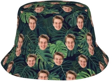 Fyralune Chapeau bob personnalisé Chapeau Safari Personnalisable Homme Femme – Créez Un Bob Fun avec Logo ou Image chapeaus- de Peche– Cadeau- Original et Unique