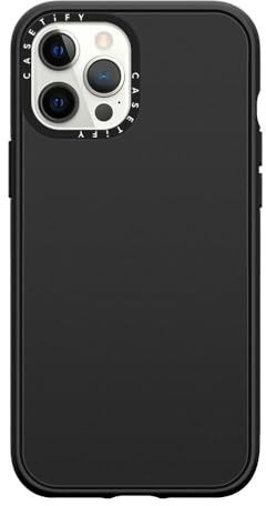 CASETiFY Impact Schutzhülle für iPhone 12 Pro Max [4X Falltest in Militärqualität, 2,5 m Fallschutz/kompatibel mit Magsafe] – Mattschwarz
