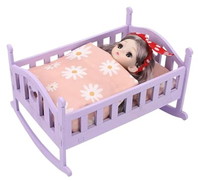 Lit de Bébé,Jouet d'Imitation Interactif - Lit de avec Set de Literie - pour Filles Garçons Filles Maison Garderie Salle de Jeu Intérieure Jeu de Rôle Anniversaire Fête