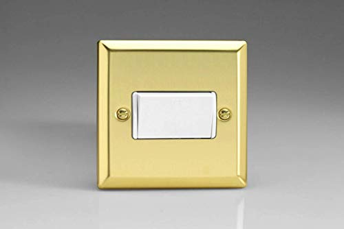 Varilight 10A Fan Isolating Switch (3 Pole) Victorian Brass XVFIW