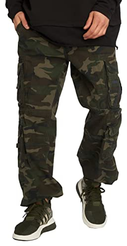Brandit Pure Vintage Pants, Farbe: woodland, Größe: 3XL