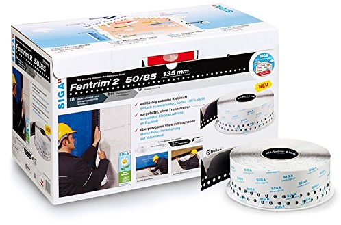 25 Meter Siga Fentrim 2 50/85 mm Fenster Türen Dichtungsband außen Dichtband