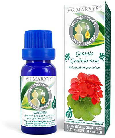 MARNYS Aceite Esencial Geranio 100% Puro Quimiotipado 15ml