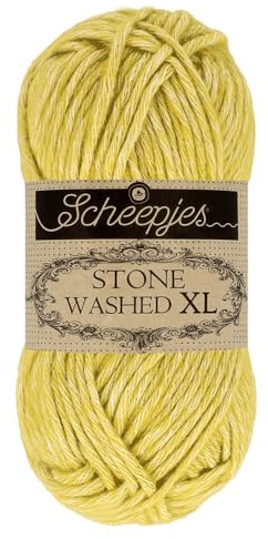 Scheepjes - Scheepjes Stone Washed XL 852 Lemon Quartz Yarn - 1x50g