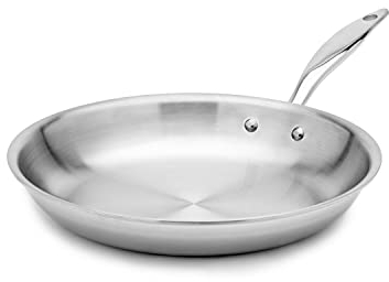 Heritage Steel HSC-14914 Cookware Fry Pan, Stainless Steel, Silver