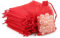 G2PLUS 100PCS Rosso Sacchetti Organza 10x15CM Sacchetti Organza Regalo Sacchetti Regalo in Organza Borse Organza con Coulisse Sacchetti Confetti per Matrimonio,Caramella Gioielli