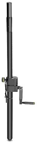 Gravity SP 2472 B - Distanzrohr mit Kurbel, 35mm auf M20, Länge variabel von 1,02 m bis 1,64 m, Belastbarkeit bis 40 kg, schwarz