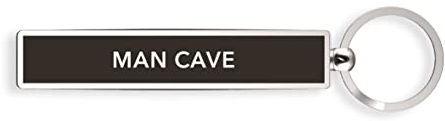 IF Show Offs Keys Metal Slogan Keyring Gift - Man Cave Schlüsselanhänger, 8 cm, Schwarz (Black)