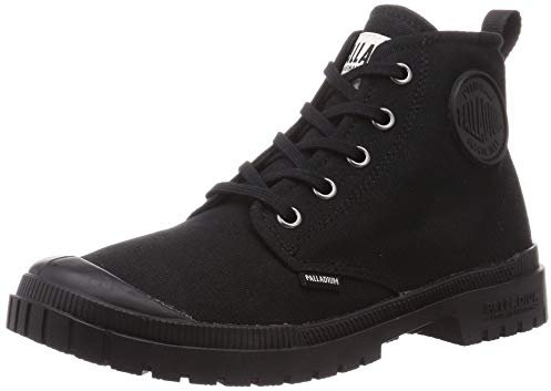 Palladium Uomo Stivali Pampa SP20 Vegan Hi Canvas, Nero, 43 EU