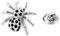 BRERA 67 - broches et pins pour femme en metal en forme de araignée, broche femme vetement, broche homme pins, mini broche bijoux, pince decollete femme