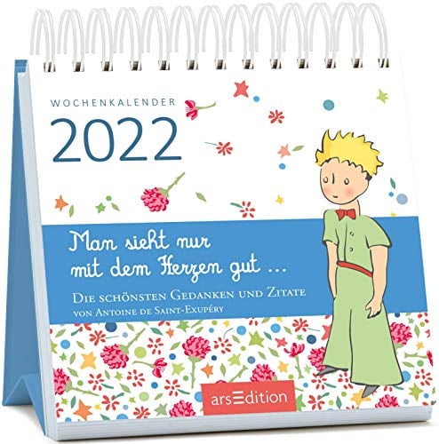 Miniwochenkalender Man sieht nur mit dem Herzen gut ... 2022