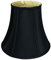 Royal Designs True Bell Basic Lampenschirm, V-Einkerbung, Schwarz, 12,7 x 25,4 x 21,6 cm
