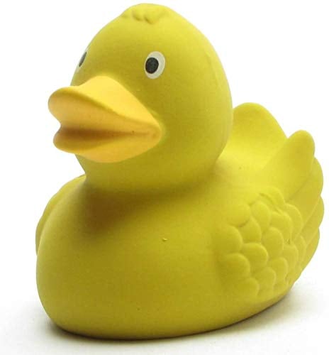 Duckshop I Badeente Naturkautschuk I Gummiente I gelb I L: 7,5 cm