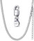 Silvora Chaine Homme Argent Personnalise 55 cm 925 Massif Sterling Collier 3mm Graver Cubain pour Pendentif Longue Garcon Maille Fine Bijoux Cadeau Copain Enfant Noël