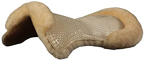 Acavallo Gel Pad vorne erhöht Schaffellunterseite - Natur, OneSize AC151