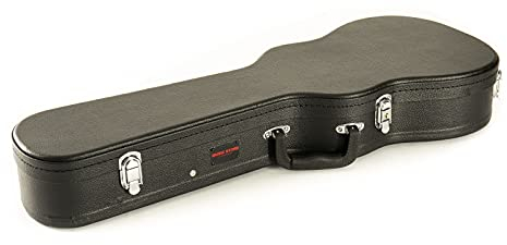 Baritone Ukulele Case, Music Store Eco, Schwarzer Tolex-Bezug, Gepolstertes Innenfutter, Zubehörfach, 3 Verschlüsse