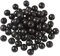 Craftdady Natürliche runde schwarze Holzperlen, 12 mm, gefärbte Holzkugeln, Abstandshalter für Makramee, Schmuck, Basteln, Heimdekorationen, 200 Stück
