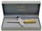 Parker Urban Premium Metal Fountain Pen | Aureate Gold Powder with Intricate Engraved Pattern | Gold Trims | Medium Nib | Black Ink | Luxury Gift Box