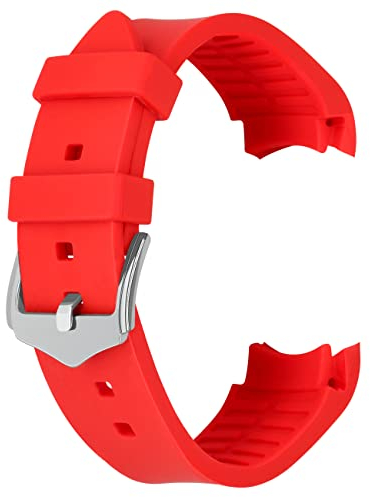 Kai Tian 24mm Silikon Universal Gebogene Enden Armband Rot Uhrenarmband Für Männer Frauen