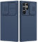 Nillkin Coque en Silicone Liquide pour Samsung Galaxy S22 Ultra 5G, Coque Soyeuse avec Coque coulissante pour Appareil Photo, Coque de Protection Antichoc Compatible avec Samsung S22 Ultra 6,8, Bleu