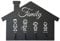 Stileitaliano Appendichiavi da muro personalizzato nero con personaggi e nomi portachiavi da parete per famiglie in legno naturale porta chiavi appendino ingresso