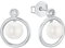s.Oliver Ohrstecker 925 Sterling Silber Damen Ohrschmuck, mit Zirkonia synth., mit Süßwasserzuchtperle, 1,5 cm, Silber, Kommt in Schmuck Geschenk Box, 2034410