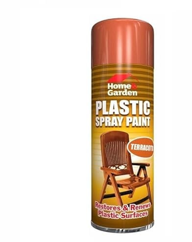 SuperGift.com 300ml All Purpose Aerosol Terracotta Plastic Spray Paint Quick Drying Spray, Fast Dry and Excellent Coverage for Most Plastics – PVC, Polypropylene & Casting Resin More by Diva Gift