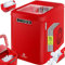 KESSER® Machine à glaçons | Machine à glaçons acier inoxydable | Machine à glace | 12 kg 24 h | Préparation en 7 min | Réservoir d'eau de 2,2 litres | 2 tailles de glaçons | Écran LED