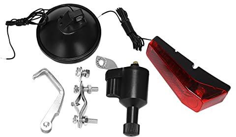 Glakyur Fanale posteriore motorizzato della testa del generatore della dinamo di attrito della bicicletta della bici con gli accessori