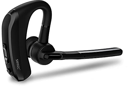 SUNITEC Bluetooth Headset mit Mikrofon, In Ear Freisprech Headset Handy Kabellos Kopfhörer für Autofahren/Business/Büro, Kompatibel mit iPhone und Android-BH830