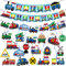 Zug Party Dekorationen Zug Geburtstag Party Banner Eisenbahn Zug Hängende Wirbel Eisenbahn Zug Dekorationen für Zugüberquerung Thema Babyparty Party Supplies