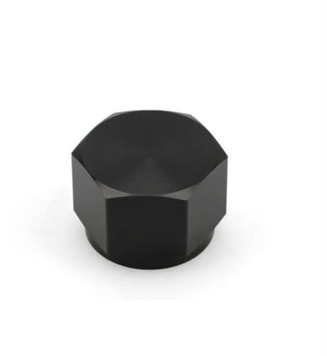 AN6 AN8 AN10 Buchse Flare Fitting Cap Block Off Fitting Aluminium Schwarz Flare Cap (AN8)
