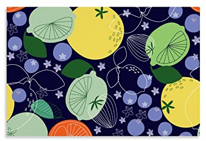 VENHUB Indigo-Poster, Kunst, Leinwandbild, moderne Bürodekoration, Raumdekoration, 20 x 30 cm