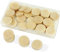 50 Stück Buche Holz Runde Holzscheiben zum Basteln Unvollendete Holzkreise Runde 5mm Dick Scheiben Holzausschnitte Ornamente für DIY Handwerk Malerei Gravieren Hochzeit 3cm